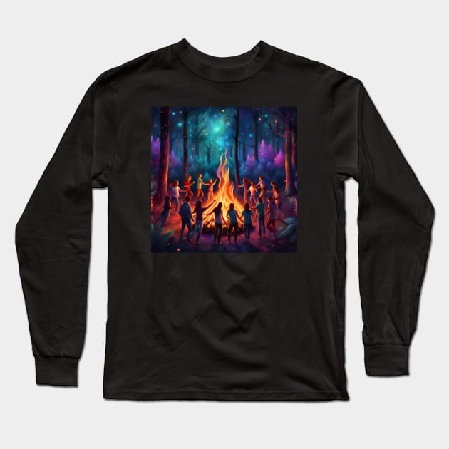 Bonfire Night Long Sleeve T-Shirt by Lyvershop